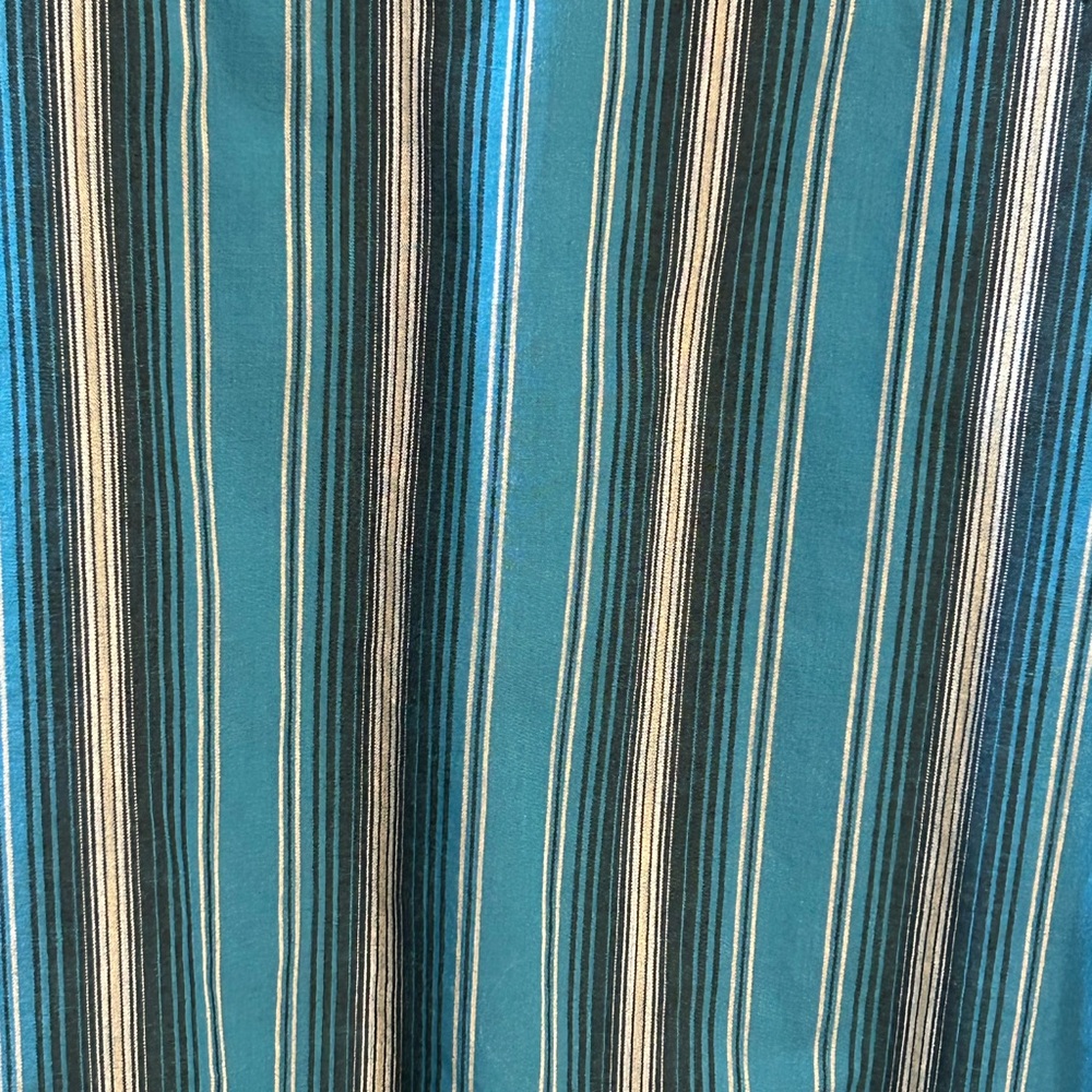 Wrangler Wrancher Western Pearl Snap Shirt Blue Striped Cowboy Rodeo Mens Medium - Picture 5 of 5
